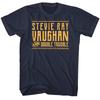 Camiseta para Hombre Stevie Ray Vaughan & Double Trouble Guitarra Rock Banda Concierto Gira