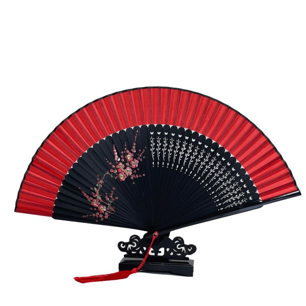 Summer Bamboo Folding Fan Chinese Style Decorative Bamboo Fan Handheld Fan for Dance Performance