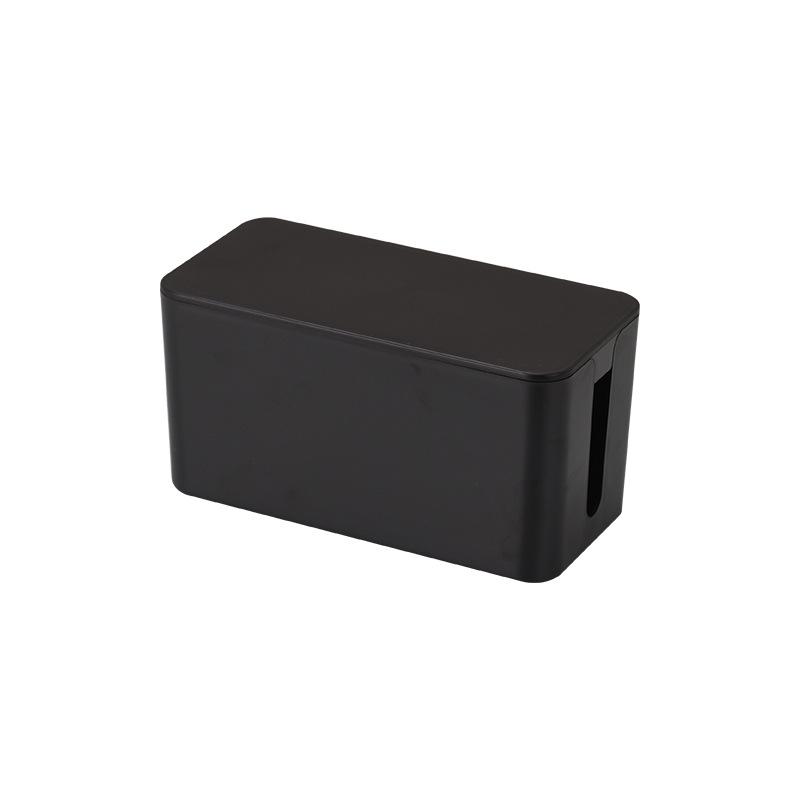 Wire Storage Box with Wooden Lid - Socket & Cable Organizer