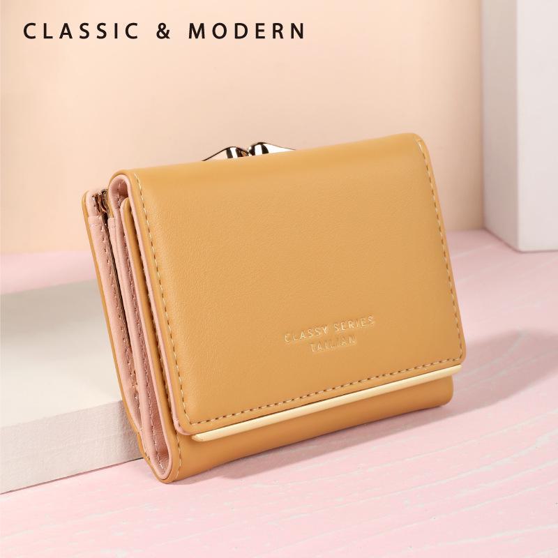 Tailian Women's Short Fashion Wallet - Cute, Versatile, Multi-Card Coin Purse for Students