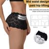 Mutandine da donna a vita media, Pantaloncini di sicurezza, Intimo in pizzo trasparente, Mutandina trasparente e confortevole #828