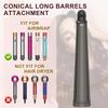 Conical Long Barrels Attachment For Dyson Airwrap HS01 HS05 20MM-36MM Auto-Wrap Curling Iron Curlers- 0.78In-1.4In