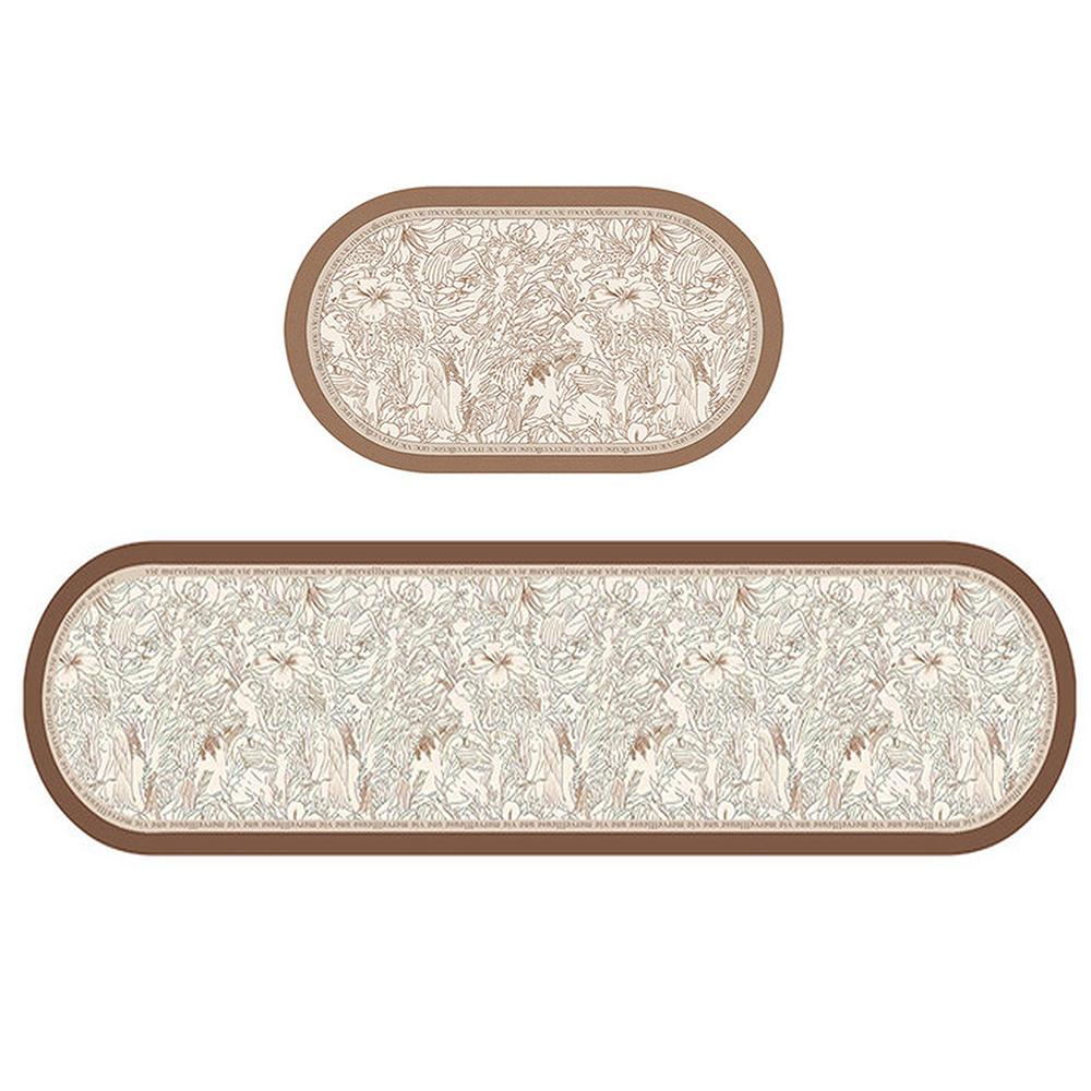 American Style Kitchen Floor Mat Non-slip Washable Household Long Rugs Water-absorbing Oil-absorbing Pad Premium Kitchen Carpet