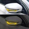 2PCS Car Rearview Mirror Reflective Sticker Car-styling Safety Warning Anti-collision Protector Rearview Mirror Decorative Strip