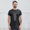 HD-Heilige Geometrie Metatrons Würfel T-Shirt für Herren 100% Baumwolle bedruckt Neuheit Übergröße Herrenbekleidung T-Shirt Tops Übergröße