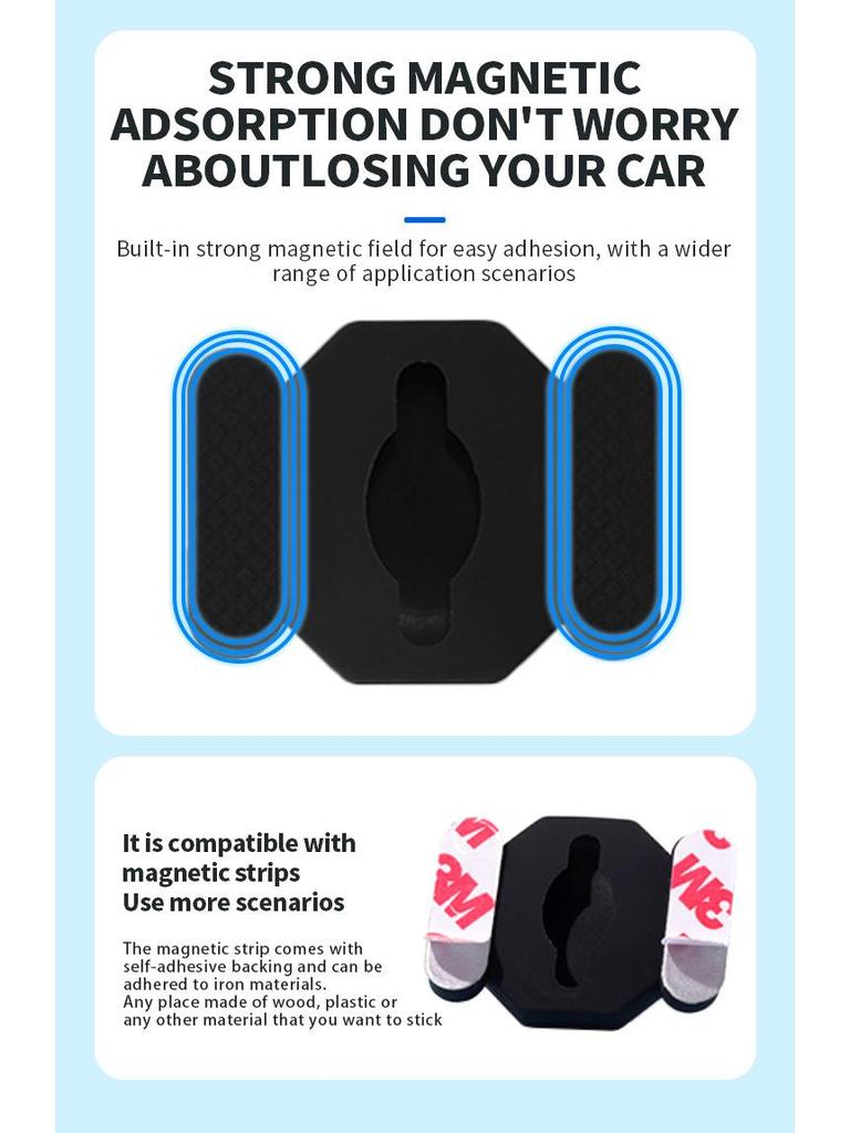 Universal Magnetic Locator & Anti-Loss Tracker Compatible with iOS and Google Systems