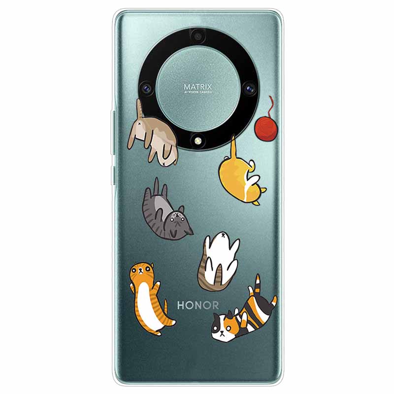 Custodia per Honor Magic6 Lite 5G Trasparente TPU Silicone Funda Capa per Honor Magic 6 Lite Coperture Morbide Magic6Lite Trasparenti Coques borsa
