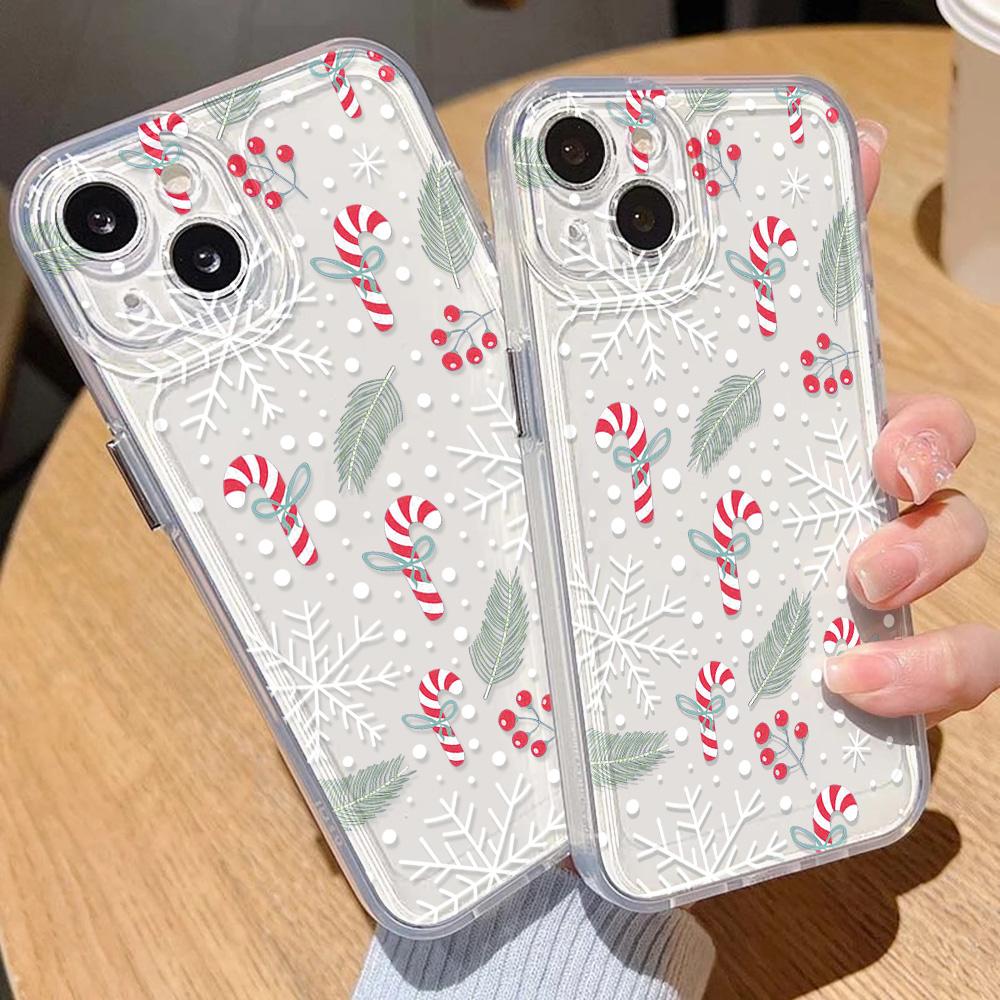 Christmas Phone Case for iPhone 11 13 XR 15 Pro Max 12 16 Pro Max for iPhone 14 7 8 Plus XS Max Samsung A15 A55 A05 Redmi 12 13C 13 Huawei Mate 30 40