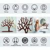 Wood Jewelery Tree Organizer Personalised Earring Display Bracelets Dangle Stud Earring Holder