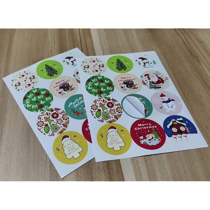 2.8” Christmas Seal Stickers for Gift Wrapping, DIY Party Decor, and Journals
