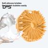 Silikon-Badebürste, Peeling-Körperschrubber für empfindliche Haut mit Massagesäulen, Anti-Rutsch-Griff, Körperbürste