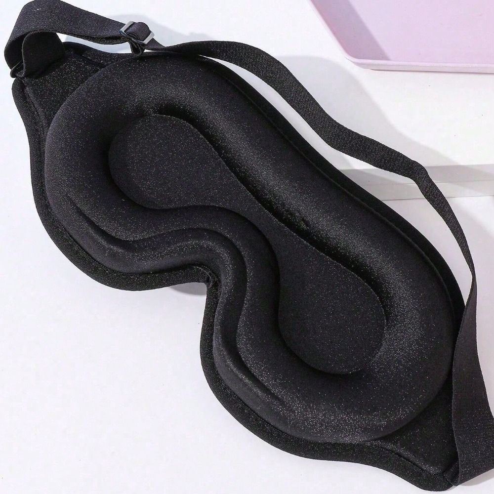 Soft Blockout Light Eye Cover Breathable Sleeping Aid Eye Mask Sleeping Eyeshade  Airplane