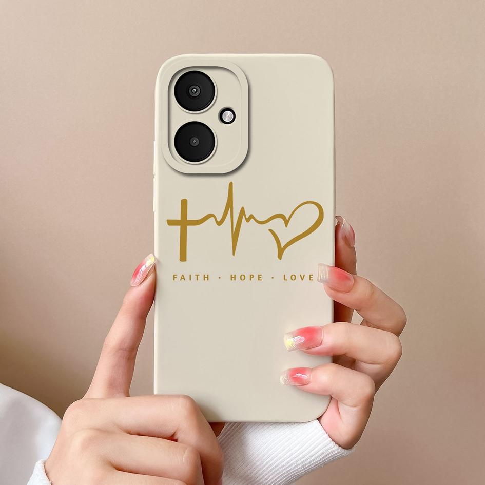 Luxury Love Heart Pattern Cover For Xiaomi Poco M6 4G 5G F5 X6 Pro F6 Bumper Camera Protection Soft Silicone Matte Anti Drop Pretty Housing For Xiaomi