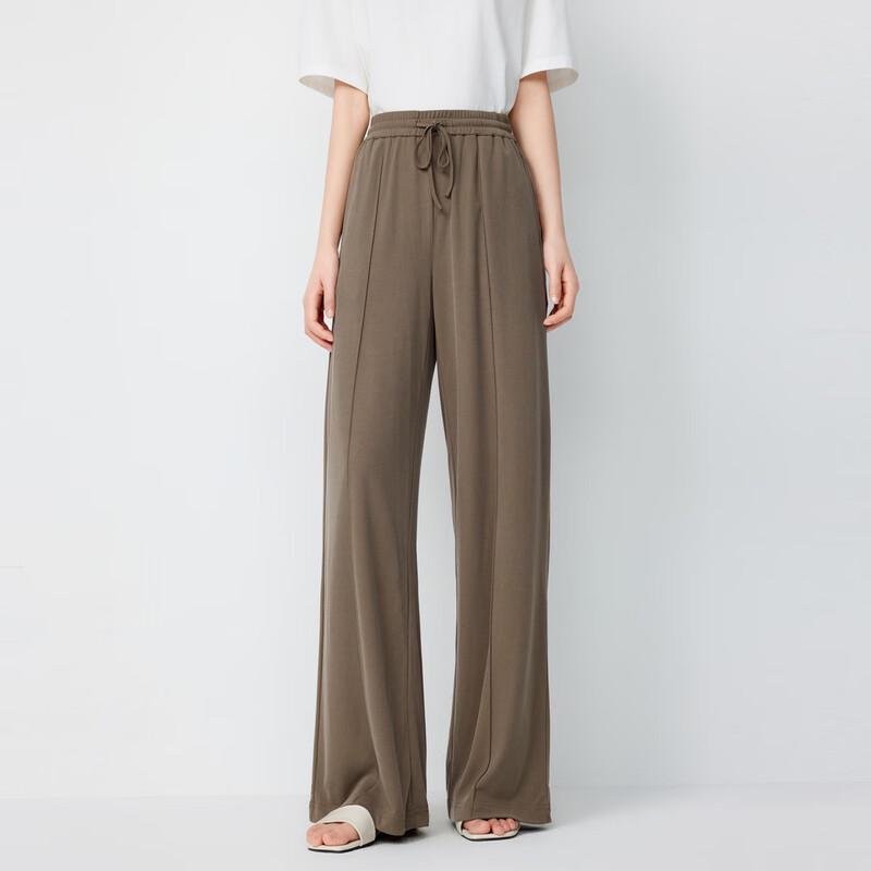 

Elva Island Women s High-Waist Draped Casual Trousers XS