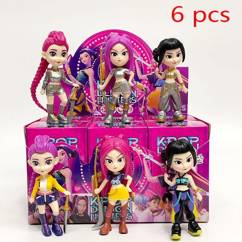 Neue Kpop Dämonenjäger Blind Box Actionfigur Spielzeug Derpys Tiger Rumi Mira Zoey Sussy Figur Puppe für Fans Geschenk