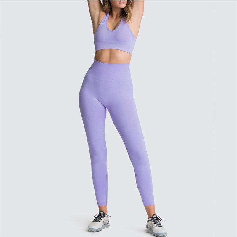 Conjunto de Yoga y Fitness de Nailon Sin Costuras para Levantamiento de Cadera
