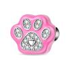 copper Full Diamond Charm Bead Charms Colorful Heart Blooming Rose Round Bead Charms Pendant Compatible With Authentic Bracelets Necklaces Jewellery