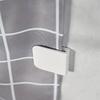4Pcs Transparent Shower Curtain Clips Windproof Splash Curtain Edge Retainers ABS Self Adhesive Wind Fixed Hook Curtain
