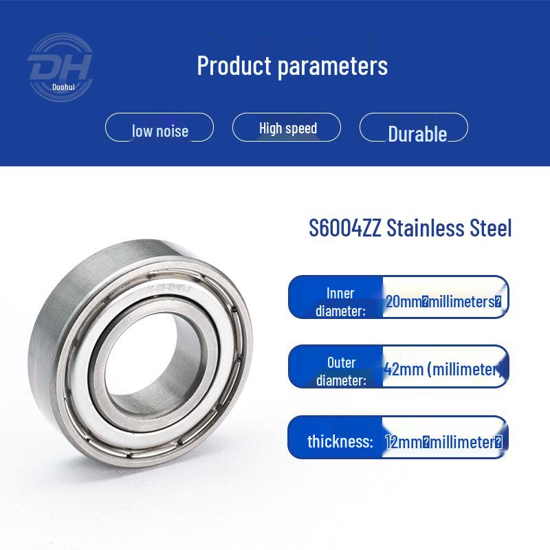 Precision Stainless Steel Ball Bearings: Deep Groove 6007, 6008, Miniature 6003