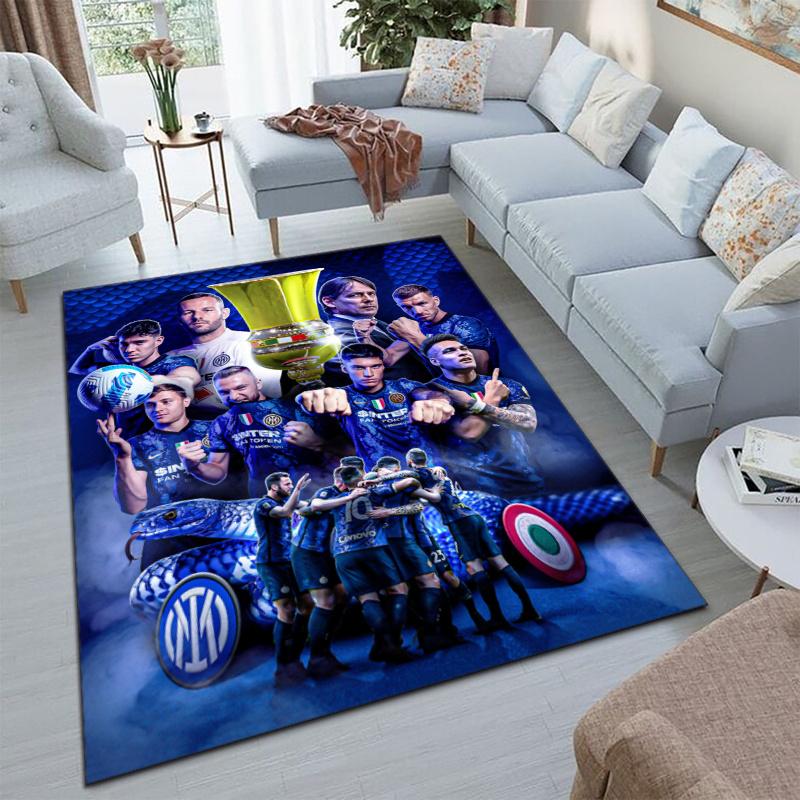 Famous F.C. Internazionale Milano football player Lautaro Martínez carpet is suitable for living room and bedroom office decorative carpet L2