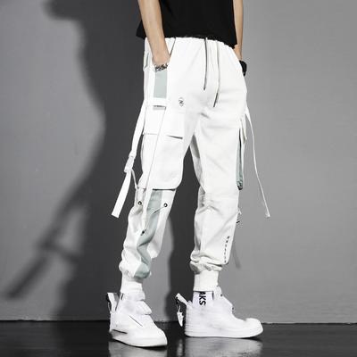 Pantalon de survêtement pour homme Pantalon long Pantalon décontracté de rue Joggers décontractés multi-poches