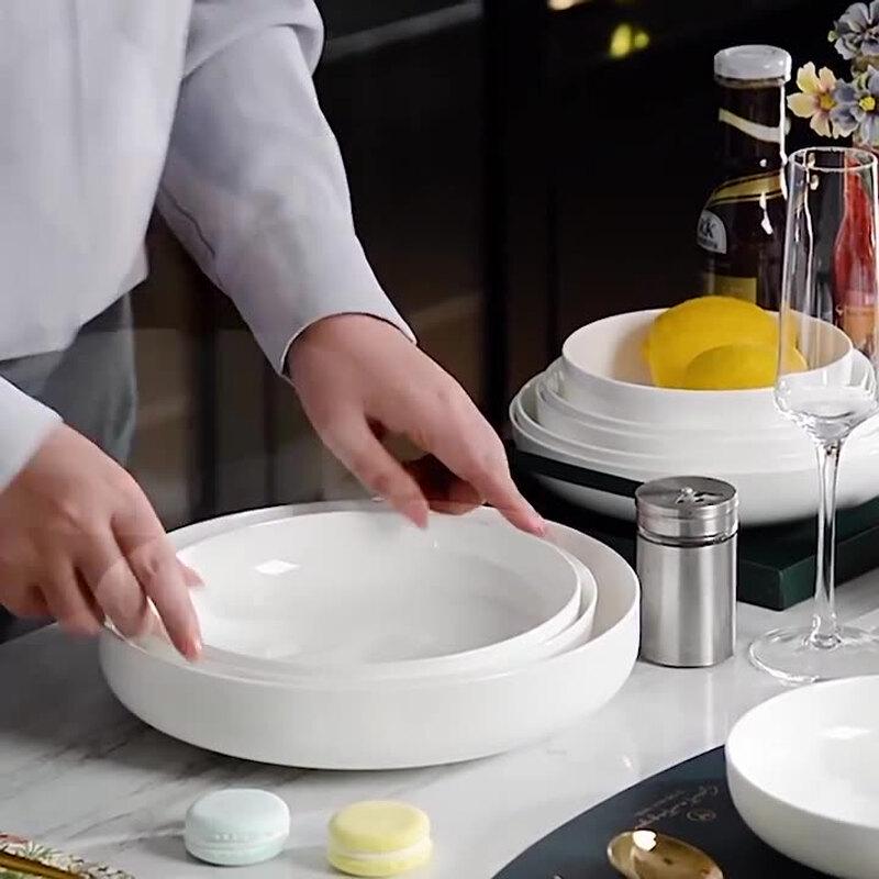 Huihuang 8.5-inch Nordic Ceramic Deep Plate