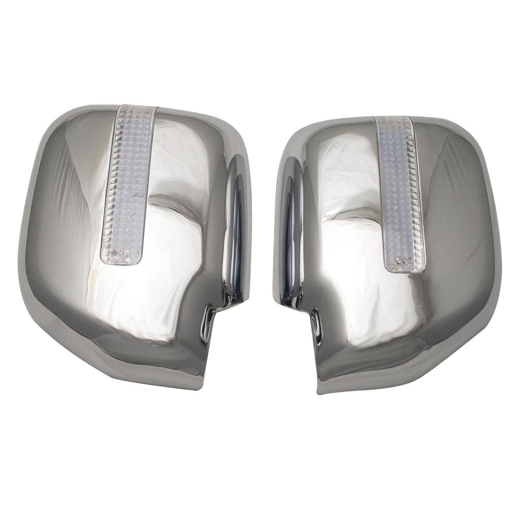 Compatible Exterior Accessories for 1996-2000 Toyota Noah: Rearview Mirror Covers, Door Handle Bowls, Handles, and Taillight Covers.