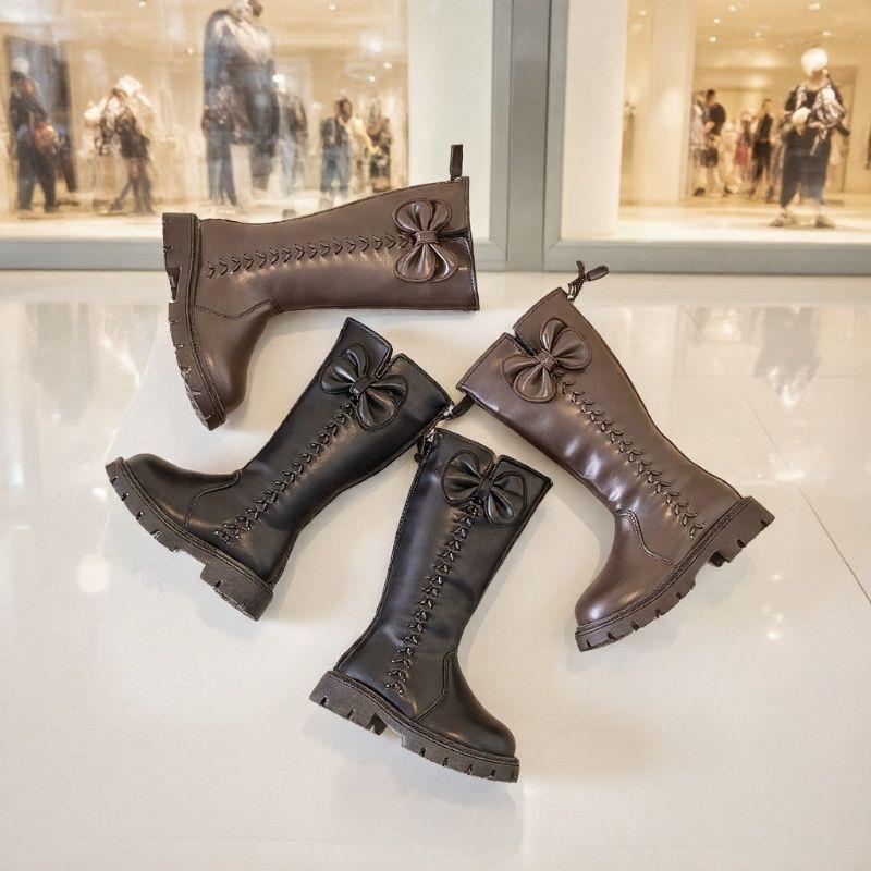 Girls' Cotton Over-the-Knee High-Top Fashion Boots for Performances and Princess Wear