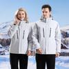 Men Women Winter 3-in-1 Waterproof Hiking Jacket With Removable Down Liner Outdoor Camping Shell