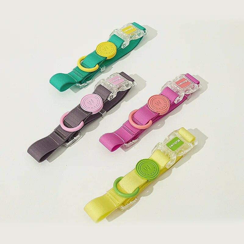 

Роскошный поводок для домашних животных, регулируемый водонепроницаемый однотонный ошейник для собак, маленькая, средняя, ​​большая тяговая веревка для собак, товары для домашних животных