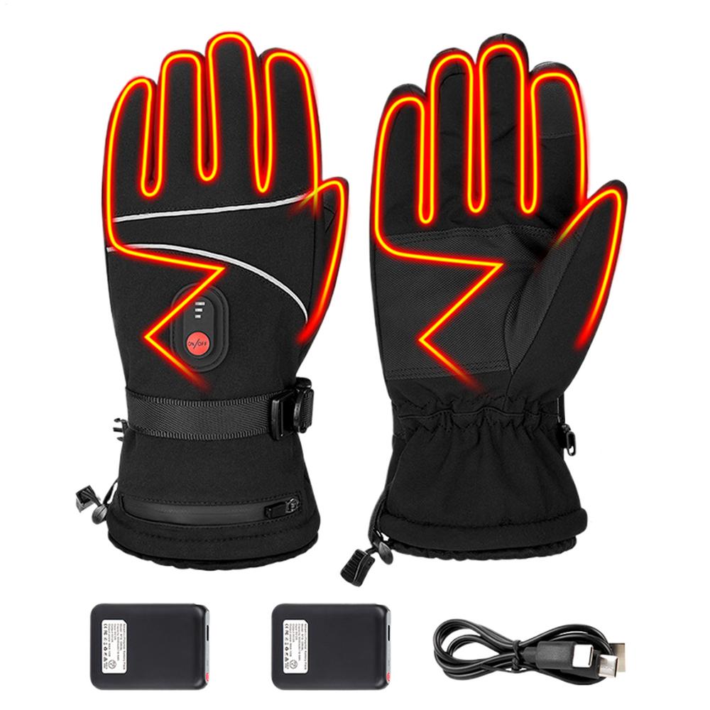 

4000mAh Rechargeable Battery Heated Gloves For Winter Men Women Skiing Motorcycle iding Hiking Fishing Hunting Thermal Mittens