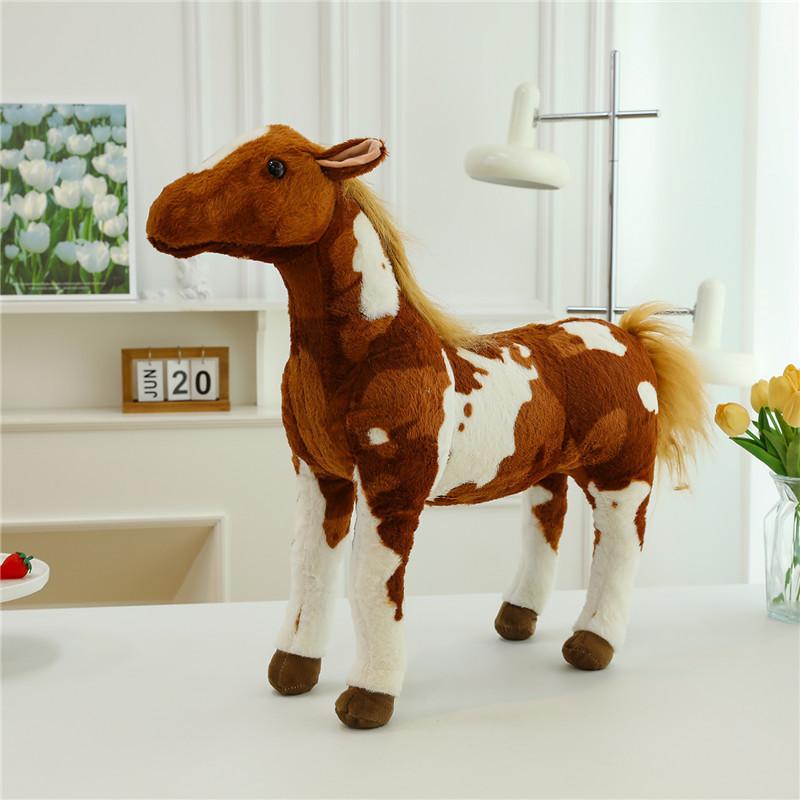 Adorable Plush Horse Toy Stuffed Animal Soft Short Plush Perfect Kids Gift Birthday Mascot