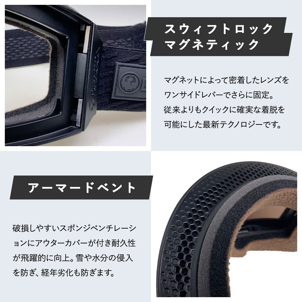DRAGON RVX MAG OTG Snow Japan Asian Sizes Goggles, Fit, LUMALENS, Ski/Snowboard, Fit, 22-23 [Used]