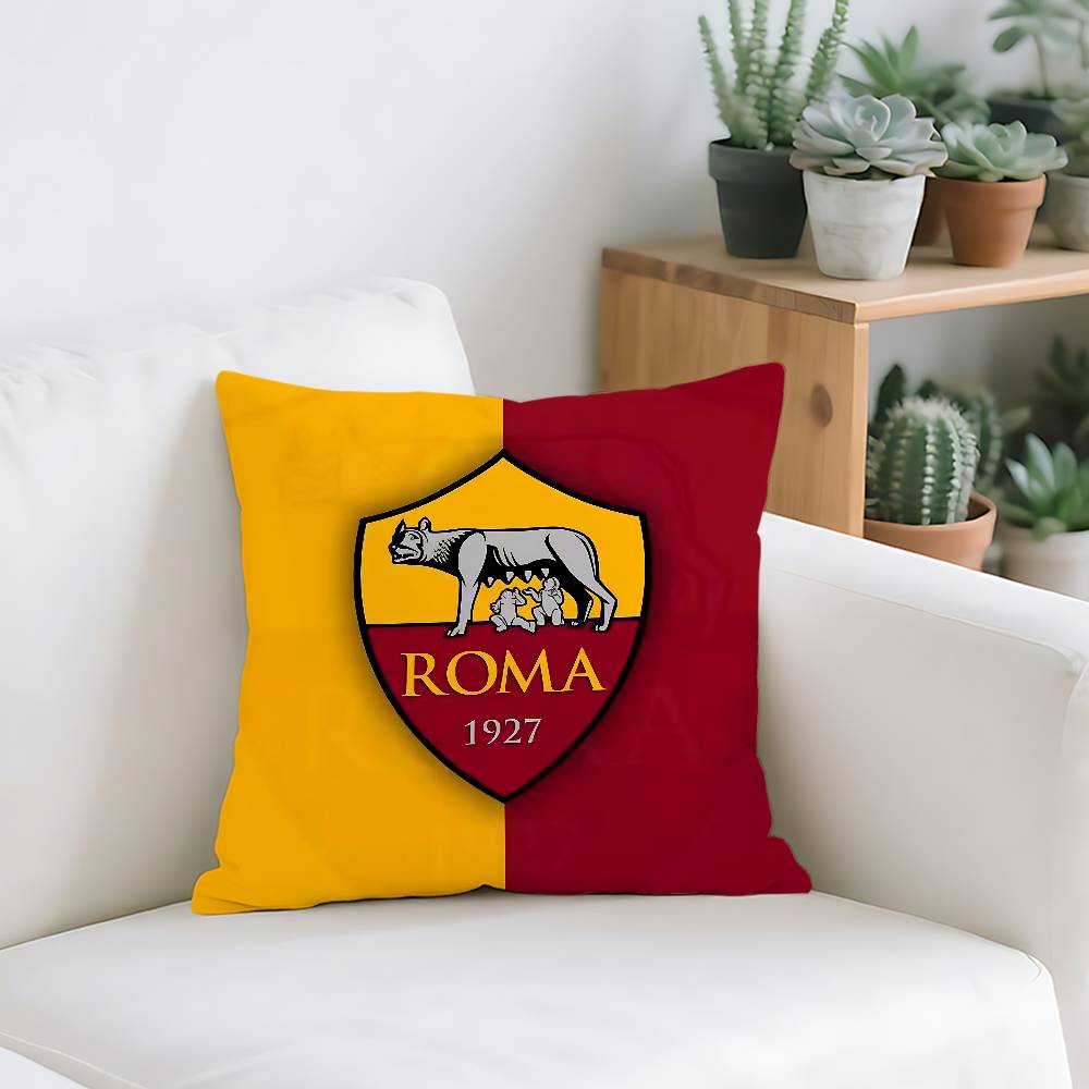 R-Rome Club Pillow Case Cushion Cover Soft Cute Throw Pillow Case For Car Sofa Pillowcase Polyester With Zipper