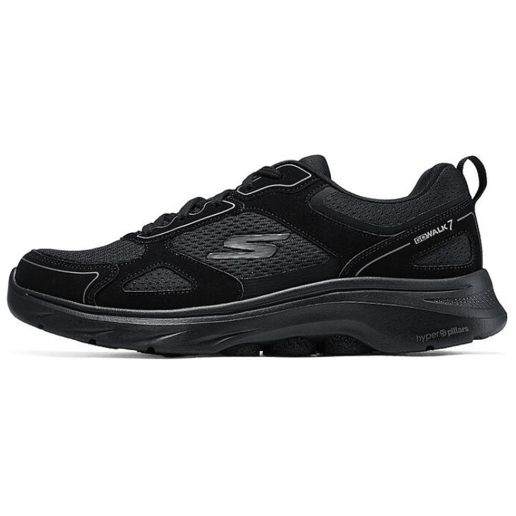 Skechers Go Walk 7 Comfortable Versatile Durable Low-Top Casual Shoes Men sneaker Black 216640-BBK 43.5