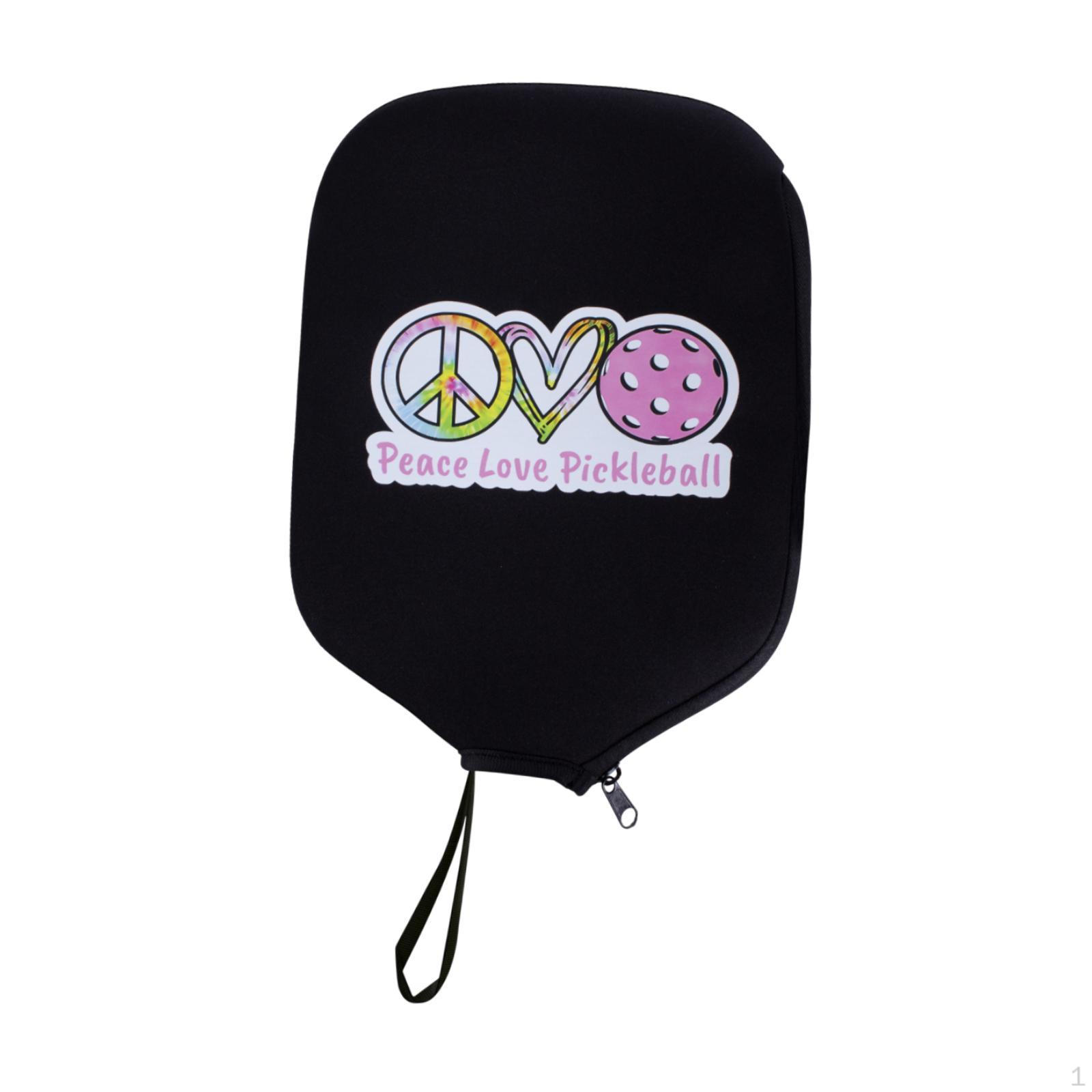 

Чехол для ракетки Pickleball из неопрена, защитит вашу сумку от пыли с ремешком на ручке Pink