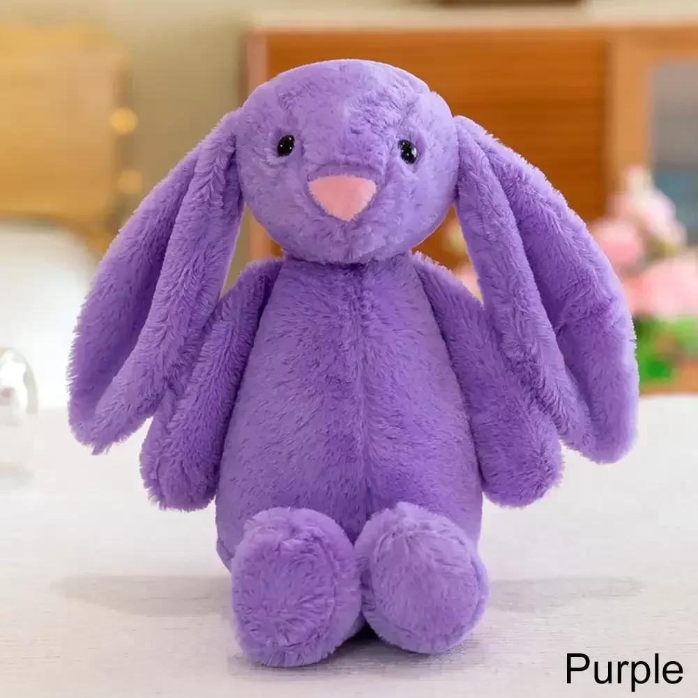 25cm Cute Baby Rabbit Plush Toy Long Ear Soft Stuffed Bunny Doll Sleeping Toy Girls Kids Kawaii Plush Animal Birthday Gifts