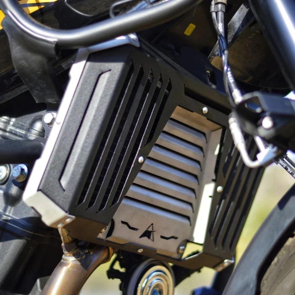 Radiator Guard Fits Royal Enfield Himalayan 450 | Black - Silver