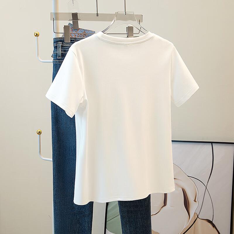 Sibaisha Women's Casual Loose Fit Round Neck Printed T-shirt