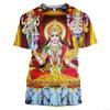 Summer Fashion Indian Deities graphic t shirts New Men Casual Oversized Nation Style Printed Round Neck Short Sleeve Tees Tops