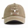 Pc Bull Print Washed Baseball Cap for AdultsMinimalist Retro Style Casual Soft Adjustable Dad Hat Perfect As Gift