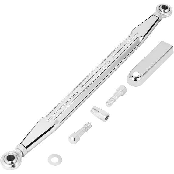 Shift Linkage Chrome, Motorcycle Gear Shifter Shift Rod Lever Compatible for Harley Davidson Street Glide, Electra Glide, Road Glide, Road King,