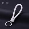 1PCS Multiple Colors Unisex Braided Leather Rope Handmade  Keychain Key Chain Car Key Ring Accessories