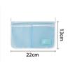 1Pc Kühlschrank Lagerung Mesh Tasche Küche Organisatoren Tragbare Gewürz Lebensmittel Snacks Net Tasche Doppel Fach Hängen Tasche Weiß Blau