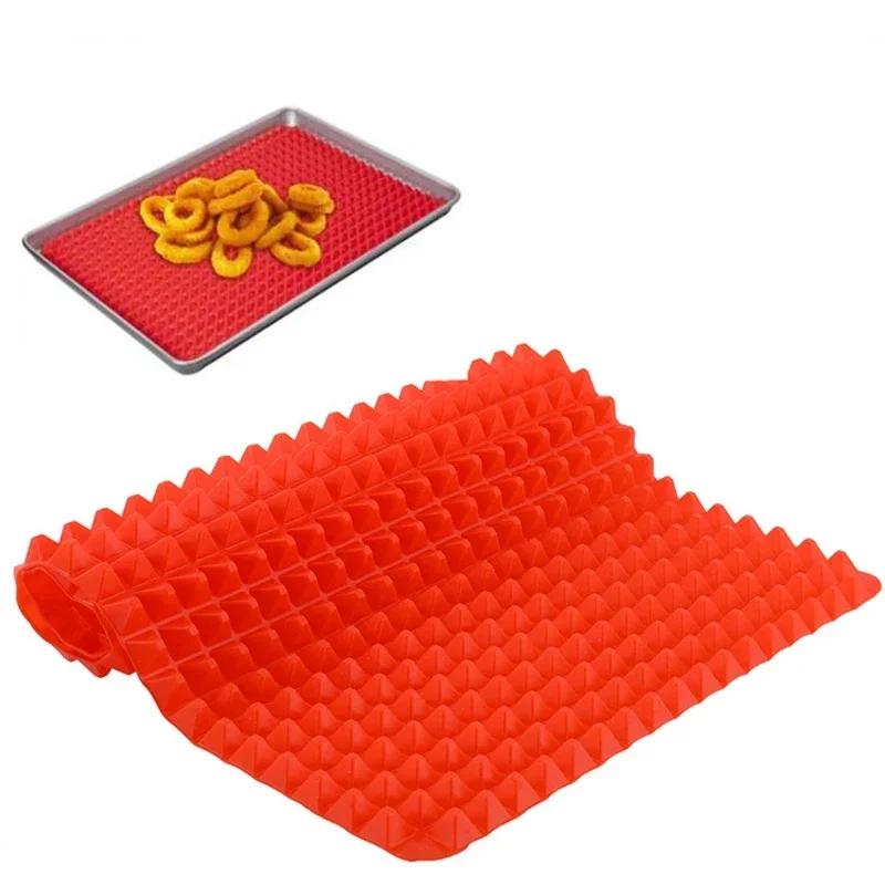 Silicone Multifunctional Barbecue Pizza Mat Pyramid Microwave Oven Baking Tray Tray Board Kitchen Baking Tray Mold