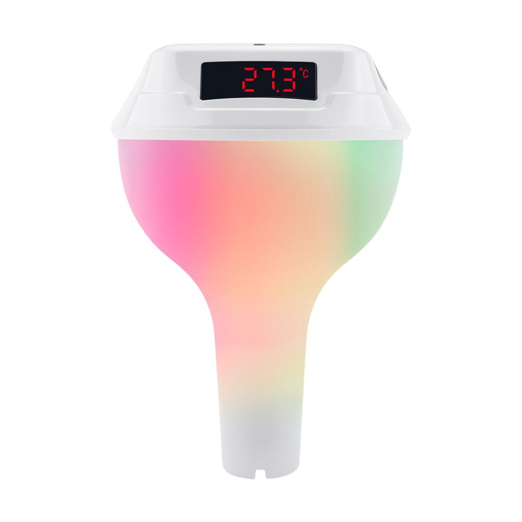 Floating Style Bath, Swimming Pool, Hydrotherapy Pool With RGB Ambient Light, Solar Electronic Digital Thermometers