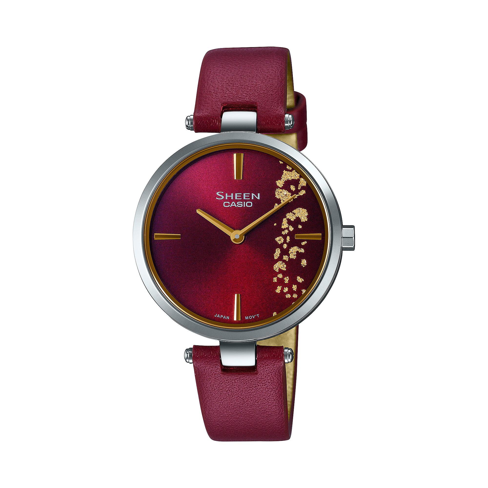 

Casio Men s Analog Quartz Watch SHE-C100L-4A красный