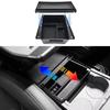 Abs Car Armrest Under Storage Box Organizer Holder Tray Car Central Card Coin Stowing Tidying For Kia Ev3
