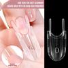 120 Pièces Formes d'Extension d'Ongles Sans Clip Style Sandwich Matériau ABS Flexible et Résistant pour Diverses Formes d'Ongles