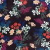 Royal Samt Stoff Polyester Zum Nähen - Motiv Feldblumen 1